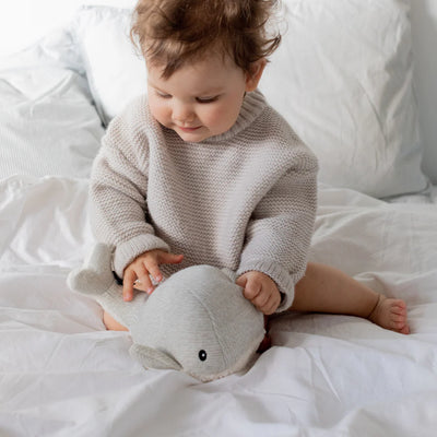 Flow Amsterdam -Moby (grey) - Rechargeable heartbeat comforter