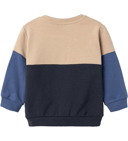 name it-NBMRINOS LS SWEAT BRU-Bijou Blue