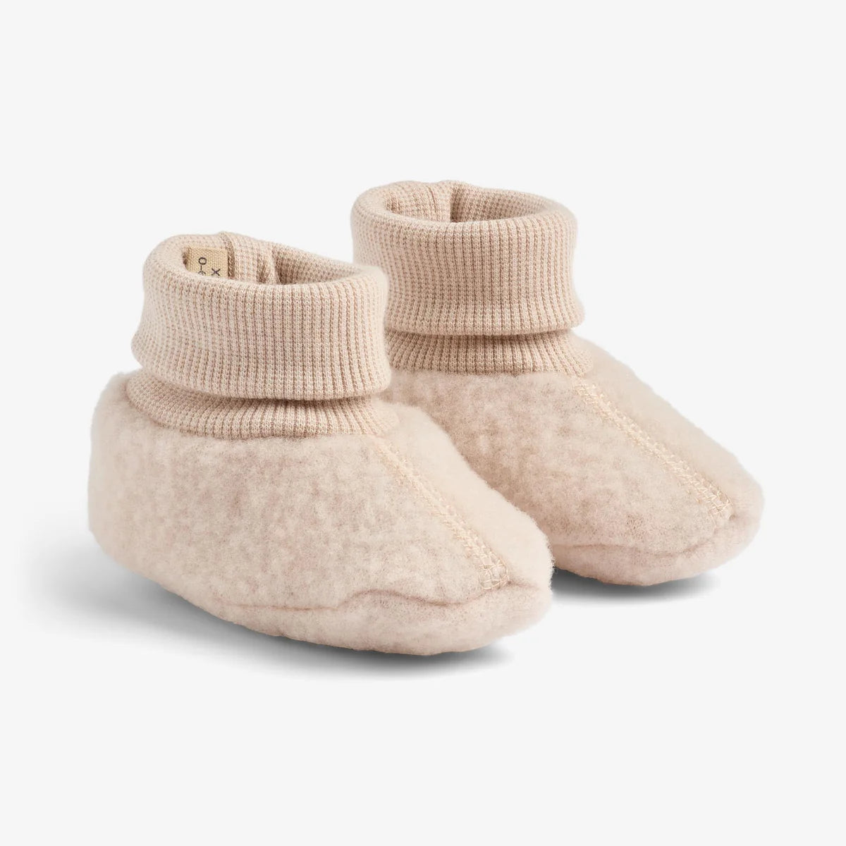 Wheat-Wool Fleece Booties Lei-1356 pale lilac
