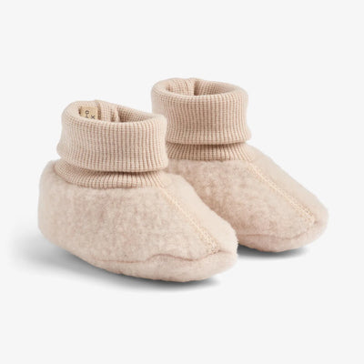 Wheat-Wool Fleece Booties Lei-1356 pale lilac