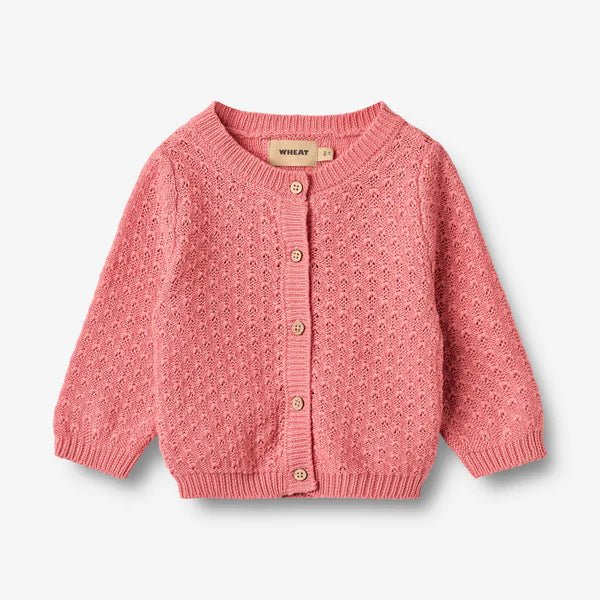 Wheat-Knit Cardigan Magnella-9568 soft pink