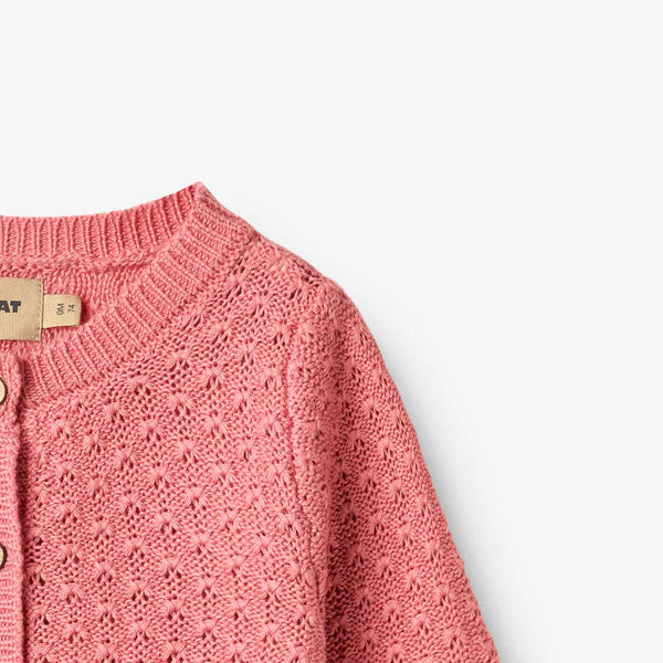 Wheat-Knit Cardigan Magnella-9568 soft pink