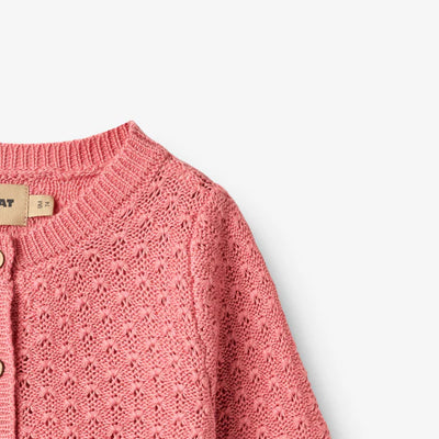 Wheat-Knit Cardigan Magnella-9568 soft pink