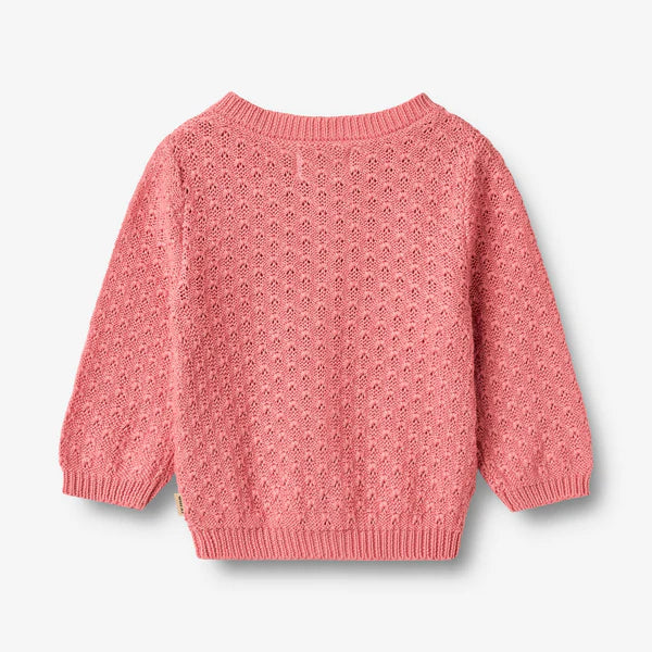 Wheat-Knit Cardigan Magnella-9568 soft pink