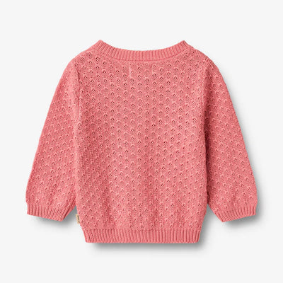 Wheat-Knit Cardigan Magnella-9568 soft pink