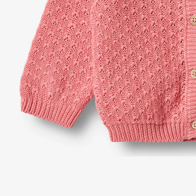 Wheat-Knit Cardigan Magnella-9568 soft pink