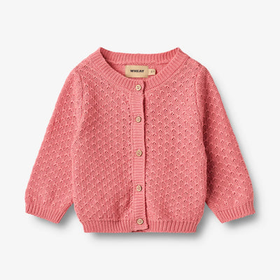 Wheat-Knit Cardigan Magnella-9568 soft pink