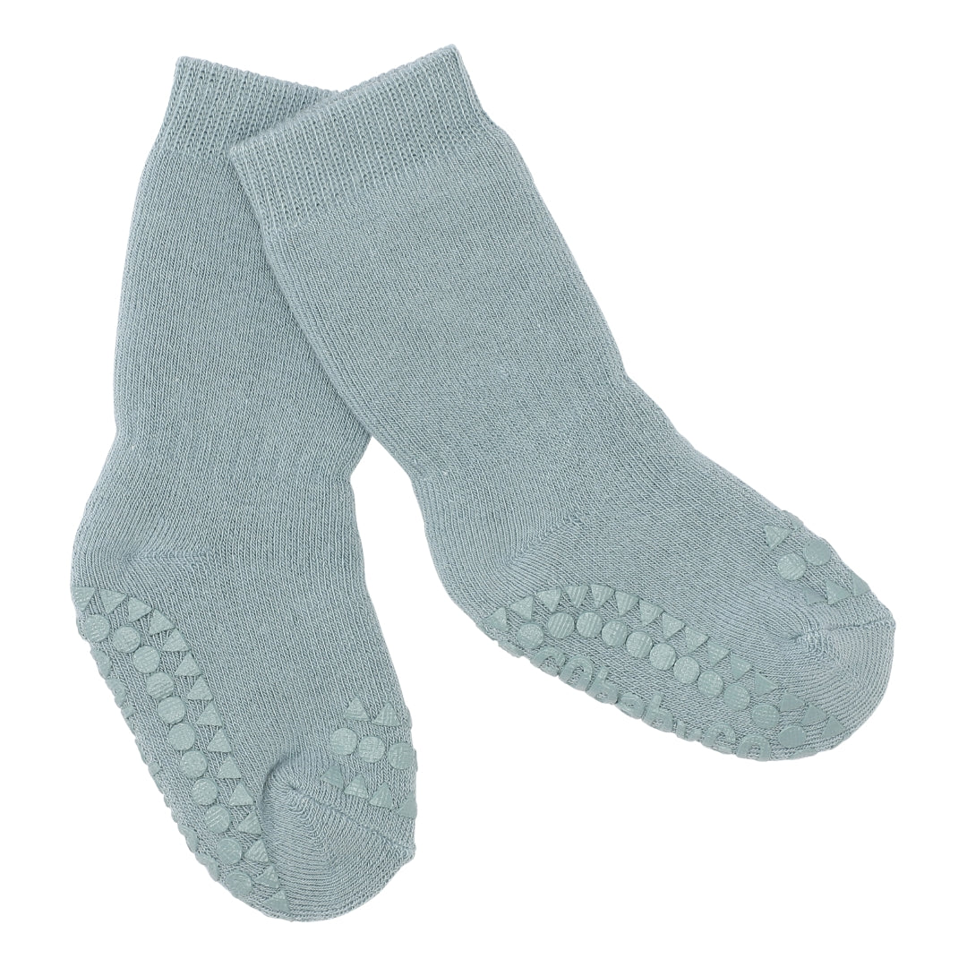 GoBABYGo-Non-slip socks-Dusty Blue