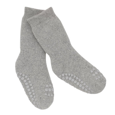 GoBABYGo-Non-slip socks-Grey Melange