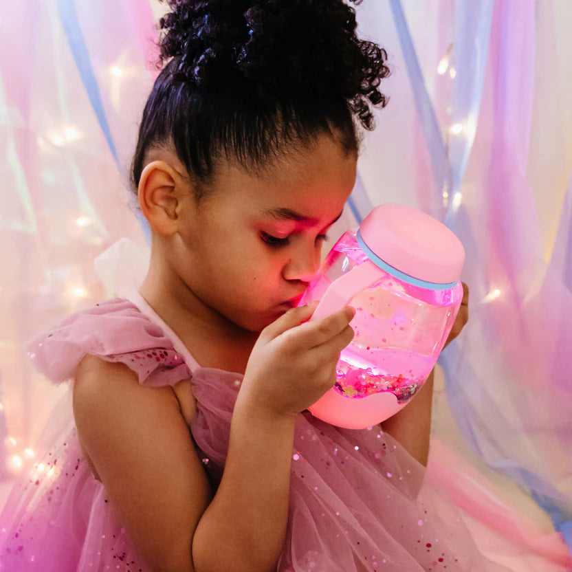 GLO PALS - Sensory Play Jar pink