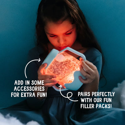 GLO PALS - Sensory Play Jar light blue