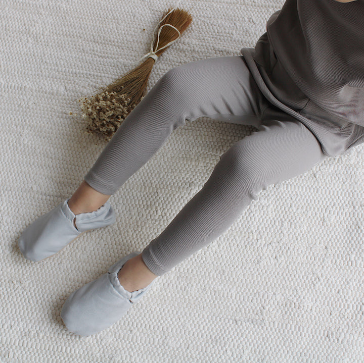 Cosy Roots-Organic Leggings - RIB Collection-Grey