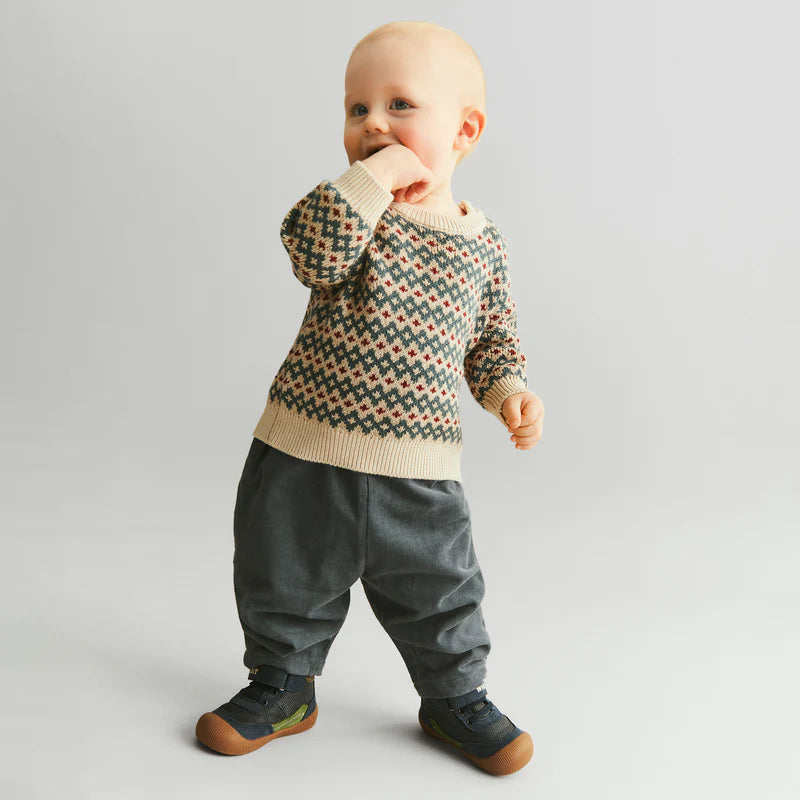Wheat-Jacquard Pullover Harlow-3191 offwhite