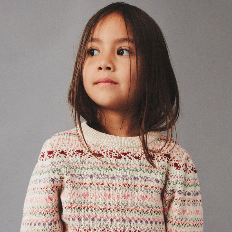 Wheat-Jaquard Pullover Olga-9042 multi