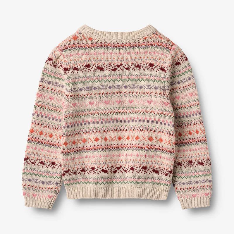Wheat-Jaquard Pullover Olga-9042 multi