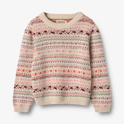 Wheat-Jaquard Pullover Olga-9042 multi