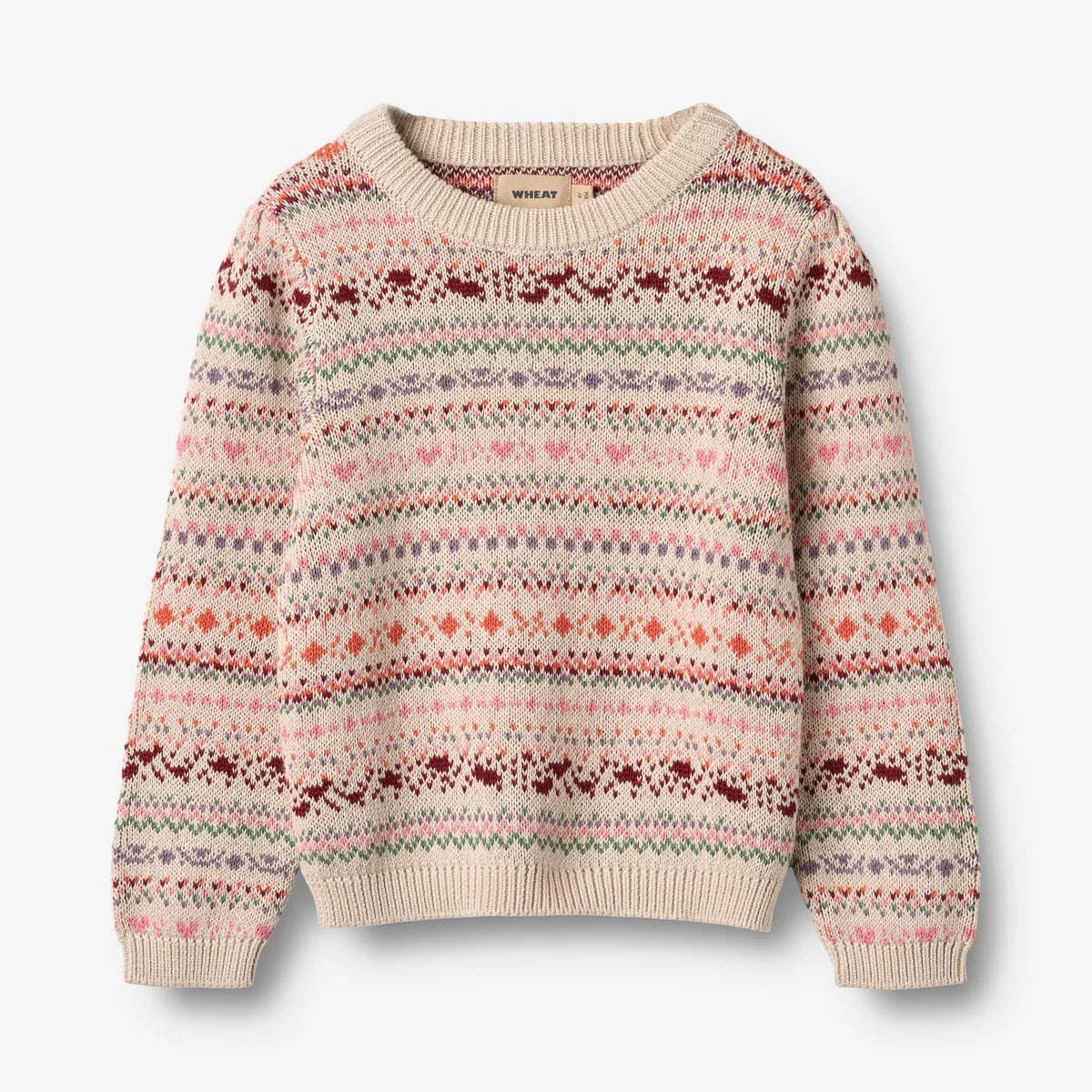 Wheat-Jaquard Pullover Olga-9042 multi