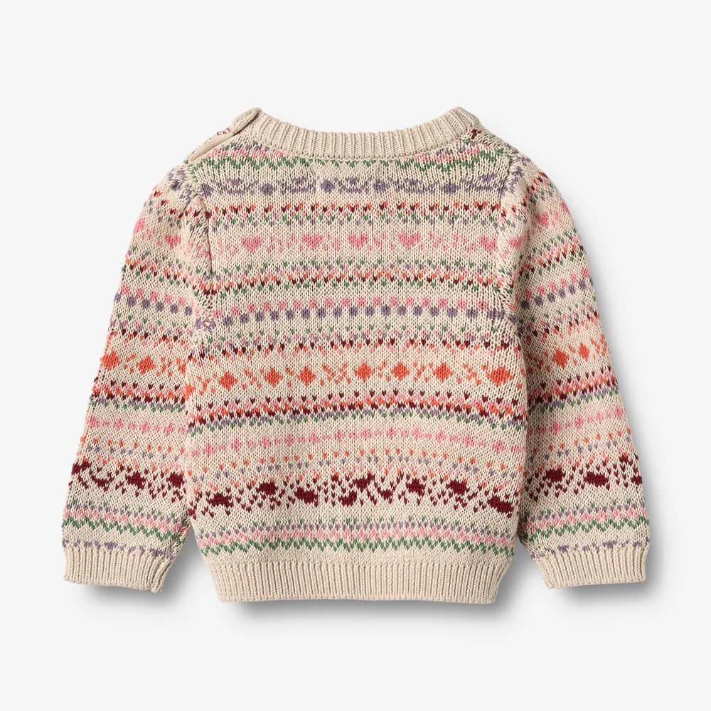 Wheat-Jaquard Pullover Olga-9042 multi