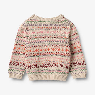 Wheat-Jaquard Pullover Olga-9042 multi