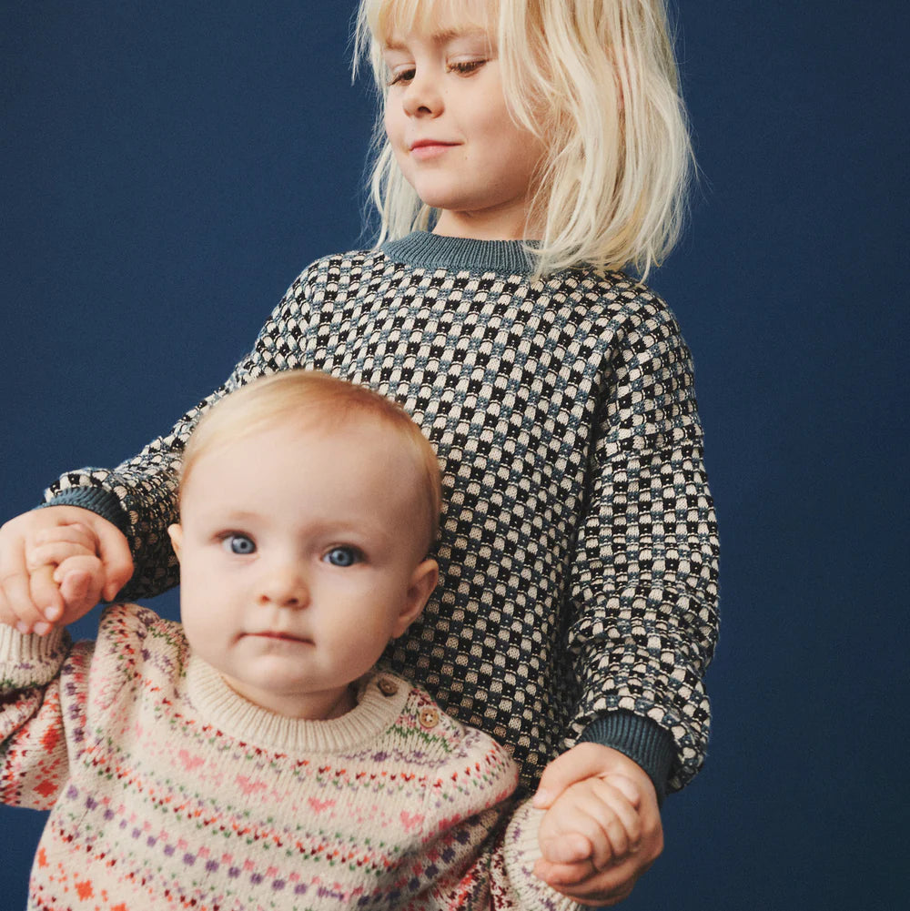 Wheat-Jaquard Pullover Olga-9042 multi