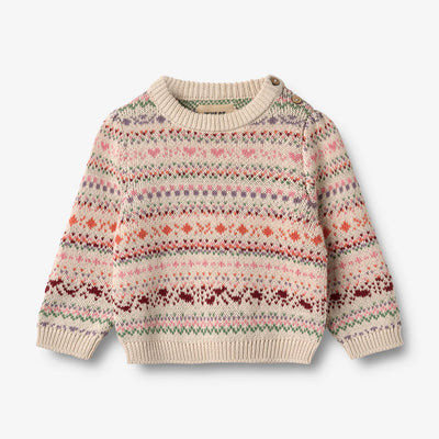 Wheat-Jaquard Pullover Olga-9042 multi