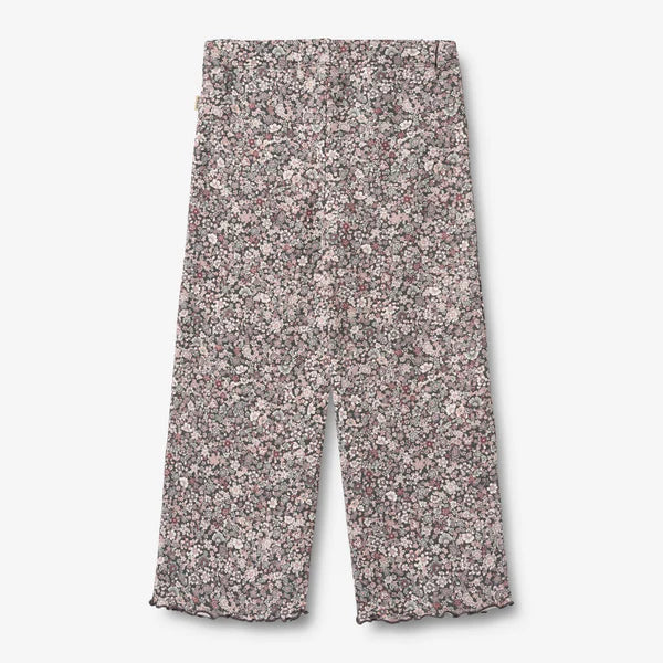 Wheat-Jersey Pants Ela-9565 purple stone flowers