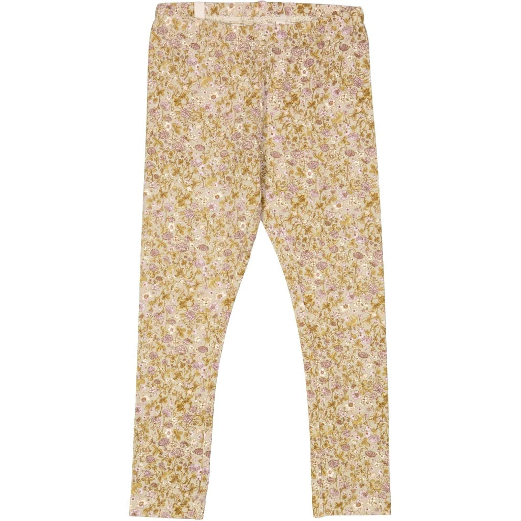 WHEAT - Jersey Leggings - 5057 fossil flowers