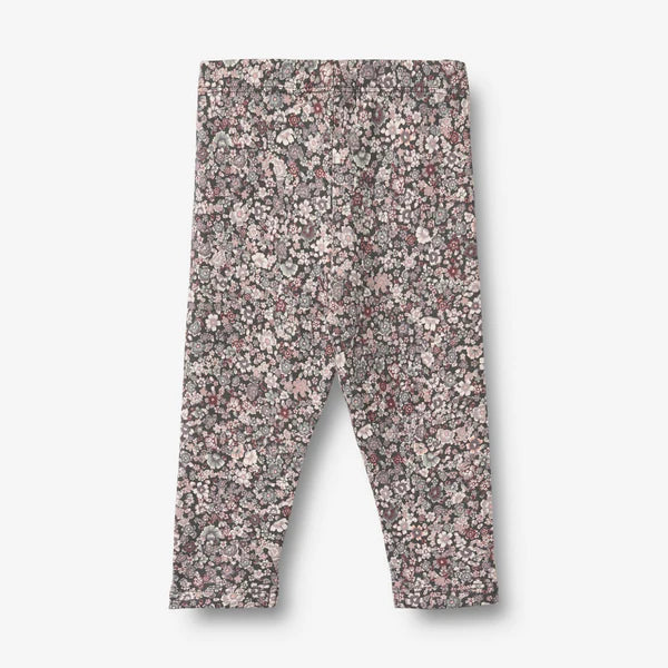 Wheat-Jersey Leggings Jules-9565 purple stone flowers