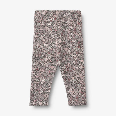 Wheat-Jersey Leggings Jules-9565 purple stone flowers