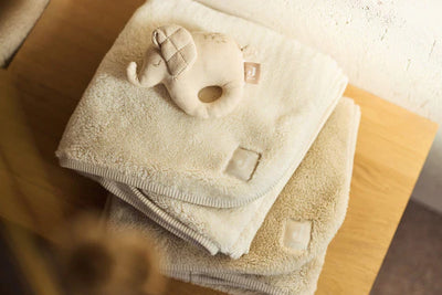 Jollein Decke Wiege 75x100cm Basic Jersey/Sherpa - Oatmeal
