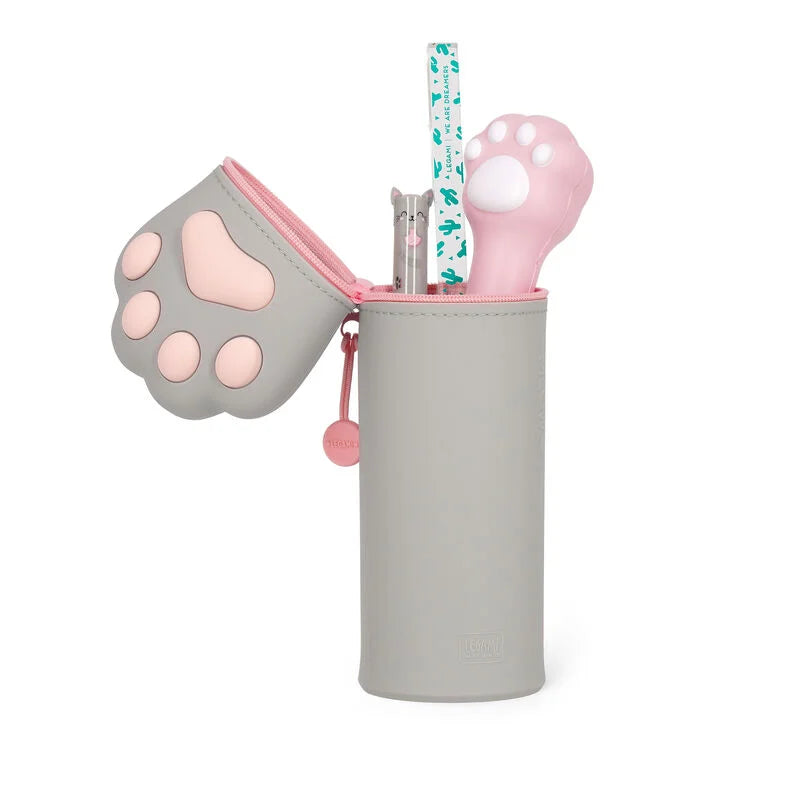 Legami-2-in-1-Federmäppchen aus Silikon - Kawaii Kitty