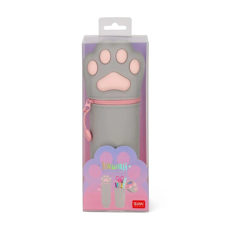 Legami-2-in-1-Federmäppchen aus Silikon - Kawaii Kitty