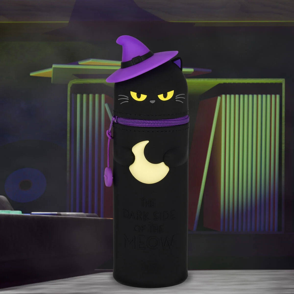 Legami 2-in-1-Federmäppchen aus weichem Silikon - Halloween - Kawaii