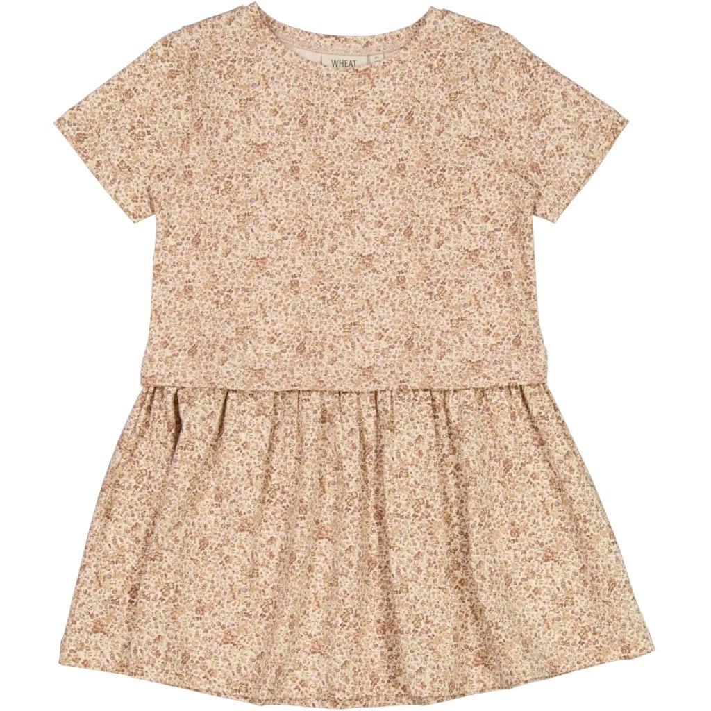 WHEAT - Dress Adea - 2475 rose flowers