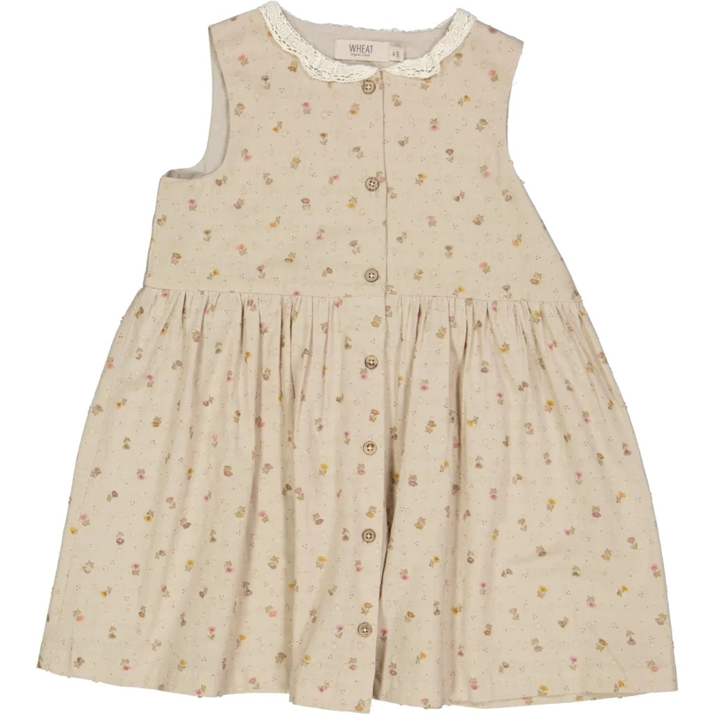 WHEAT - Dress Josephine - 5058 fossil flowers dot