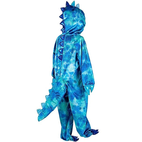 Kostüm Jumpsuit Dino blau, 5-6 J, 110-116 cm (1 Stck)