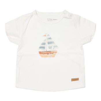 Little dutch- T-Shirt Korte Mouw Off White Boat