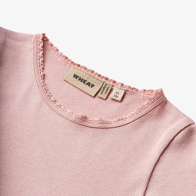 Wheat-Rib T-Shirt L/S Reese-1188 rose frost