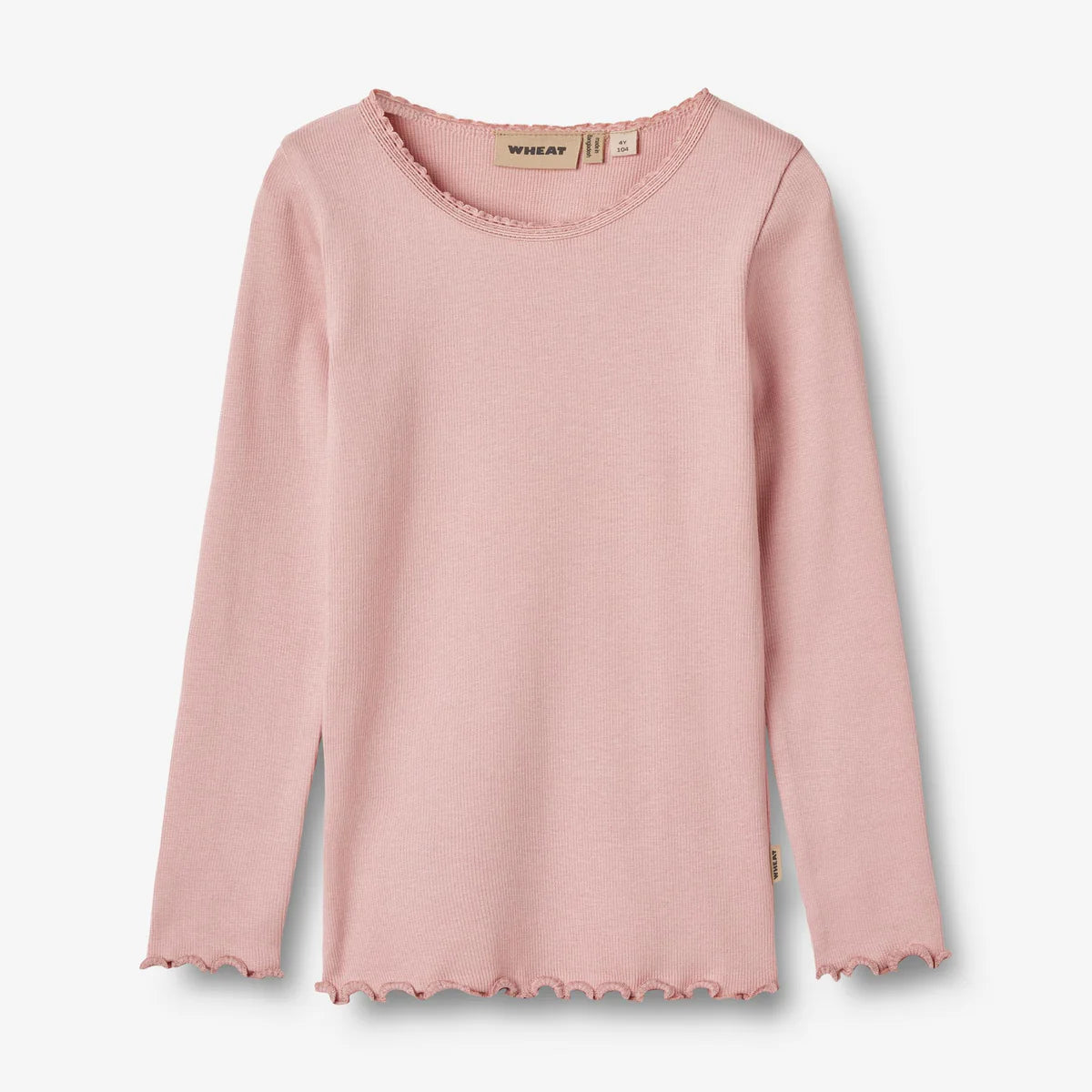 Wheat-Rib T-Shirt L/S Reese-1188 rose frost