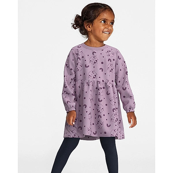 name it-NMFVILUBA LS SWE DRESS BRU S1-Lavender Mist