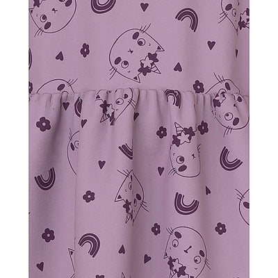 name it-NMFVILUBA LS SWE DRESS BRU S1-Lavender Mist