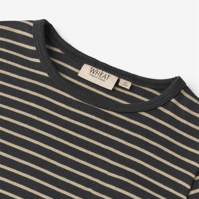 WHEAT - T-Shirt Stig - 1433 navy stripe