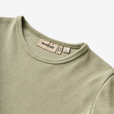 Wheat-T-Shirt L/S Stig-1145 green tea