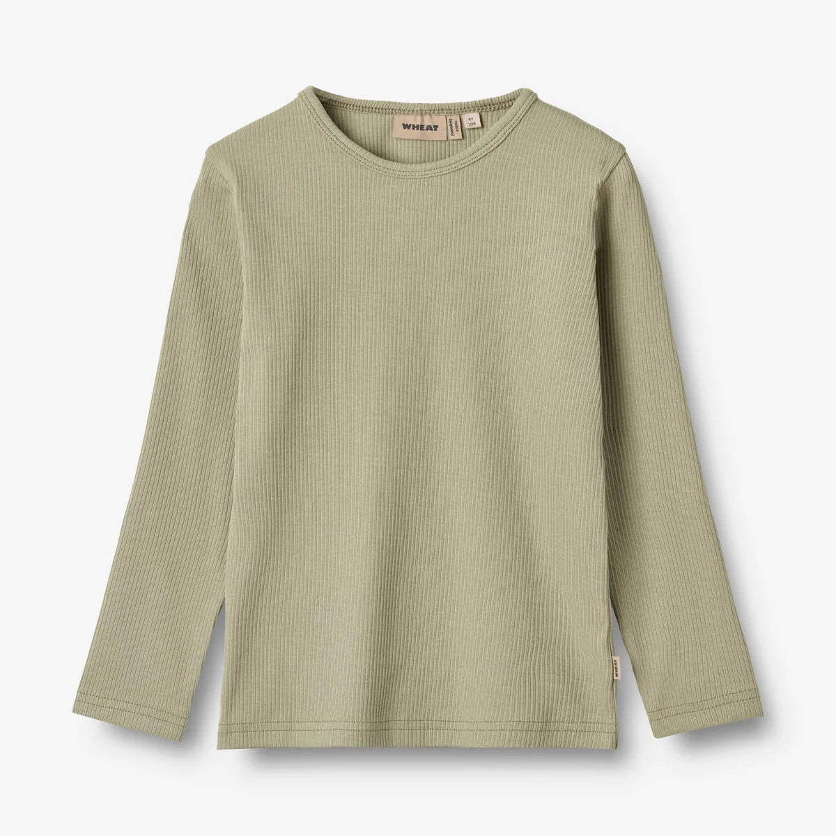 Wheat-T-Shirt L/S Stig-1145 green tea