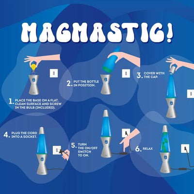 Lavalampe - Magmastic! blau-grün
