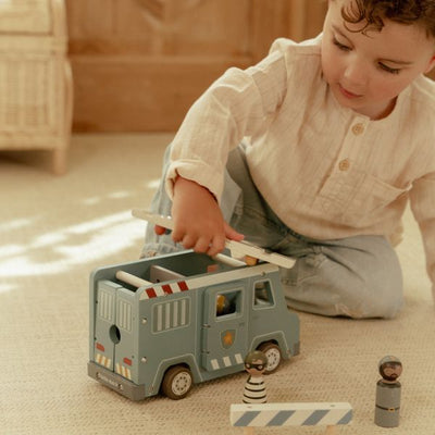Little Dutch Polizeiauto – Mit Pegdolls – Holz