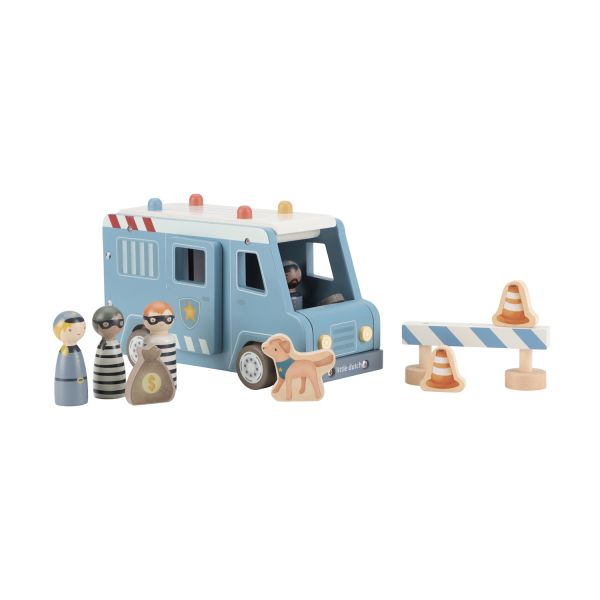 Little Dutch Polizeiauto – Mit Pegdolls – Holz
