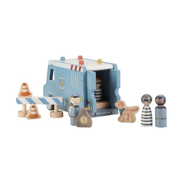 Little Dutch Polizeiauto – Mit Pegdolls – Holz