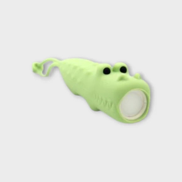 Little L- Silikon Taschenlampe Krokodil