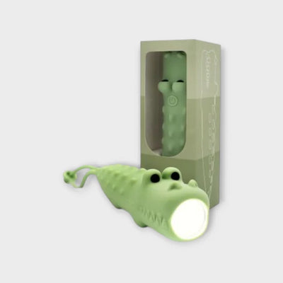 Little L- Silikon Taschenlampe Krokodil